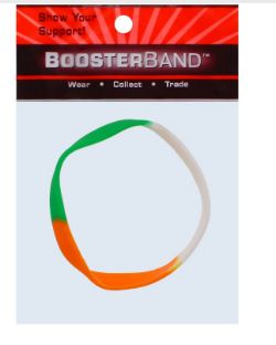 150 X BOOSTER BAND IRISH COLOUR WRIST BAND (100/1000)