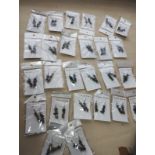 GARNET CRYSTAL CHIP SS HANGING EARRING SETS - JOBLOT OF 26 - BRAND NEW