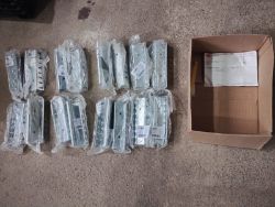 RS- RETURN FLANGE CABLE TRAY COUPLER - SETS - 123-636- JOBLOT OF 16 - NEW