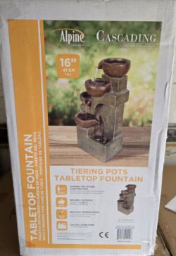 JOB LOT OF 10 TIERING POTS TABLETOP FOUNTAIN WATER FEATURE