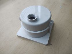 UNDERWATER LIGHT JUNCTION BOX - WHITE - NEW - 130MM SQUARE TOP X 95MM DEEP