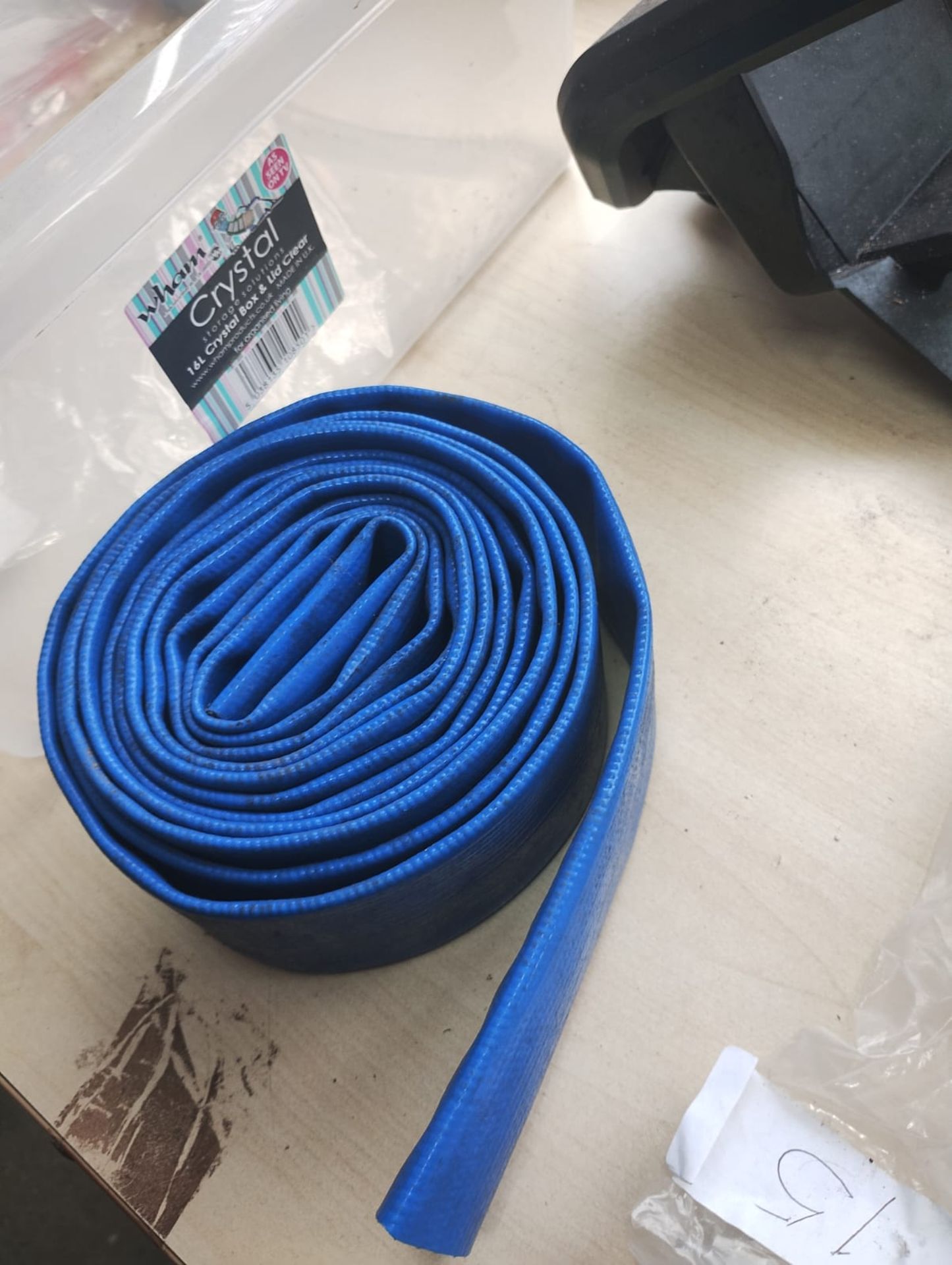 JOBLOT OF 5 - SWIMMING POOL+SPA ITEMS - HOSE , COVER CLIPS , BALL VALVE AND MORE - Image 2 of 8