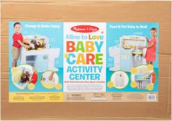 28 X MELISSA & DOUG MINE TO LOVE BABY CARE ACTIVITY CENTRE, WOODEN KIDS AGE 3