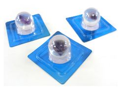 135 X MARBLE BALL DECORATION PURPLE STONE (0/45)