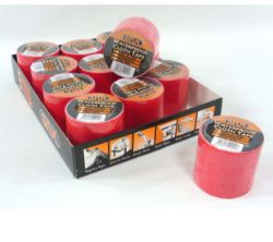 48 X WATERPROOF CLOTH TAPE 50MM/4.5M RED (48)