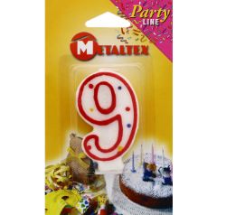 192 X BIRTHDAY CANDLE AGE 9TH (12/288)