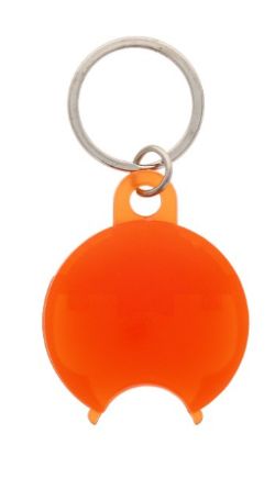 500 X COIN HOLDER ORANGE KEYCHAIN (500)