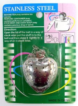 192 X STAINLESS STEEL TEA HEART BALL (240)