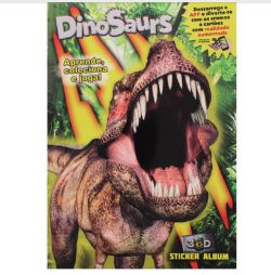 500 X DINOSAUR STICKER BOOK -PORT (125) 202824