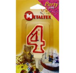 192 X BIRTHDAY CANDLE AGE 4TH (12/288)