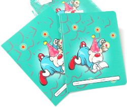 600 X 21X16.5 MUSIC NOTEBOOK-L SKY BLUE (200)*NBC*