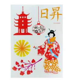 105 X WALL DECO TATTOO- GEISHA (15)