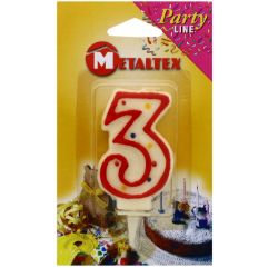 192 X BIRTHDAY CANDLE AGE 3RD (12/288)