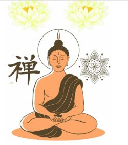 105 X WALL DECO TATTOO- BUDDHA (15)