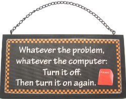 192 X HANGING WOODEN PLAQUE-COMPUTER TXT (48)