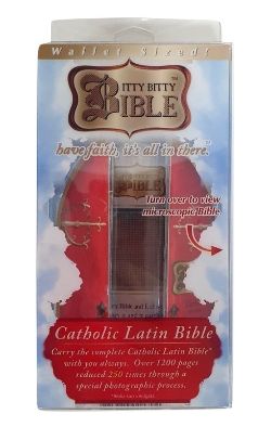 48 X ITTY BITTY BIBLE CATHOLIC LATIN (24)