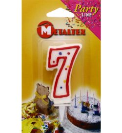 192 X BIRTHDAY CANDLE AGE 7TH (12/288)