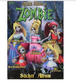 600 X ZOMBIE STICKER BOOK ONLY - ENGLISH (120) 305409-E