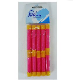 200 X RED HAIR CURLERS'-MEDIUM (10/396) (40203)