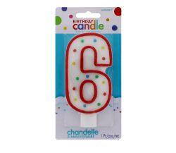 192 X BIRTHDAY CANDLE AGE 6TH (12/96)