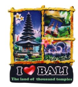 288 X FRIDGE MAGNET I LOVE BALI (12/288)