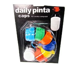 360 X 7 PC DAILY PINTA CAPS WITH SPOUT (3132) (72)