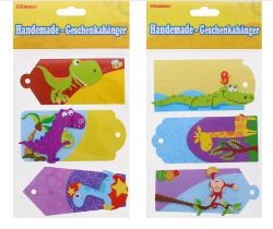 150 X GLIMMER-HANDMADE GIFT TAGS-ASSTD (200)