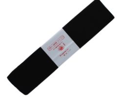 200 X CREPE PAPER BLACK-50X250CM (10/100)