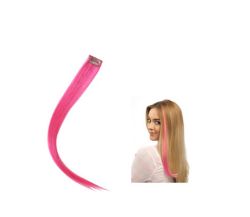 280 X CLIP IN HIGHLIGHTS HAIR EXTENSION PINK SHORT (12)