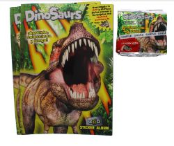 60 X 2PK DINO ALBUM & 10 STICKERS -SPANISH (30)