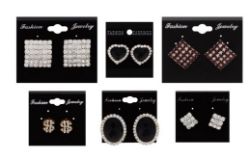 48 X EARRING DIAMOND ASST (12/1032)