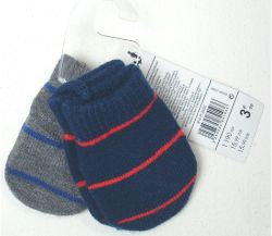 192 X 2PK BABY MITTENS-GREY & BLUE-50505817 (164)