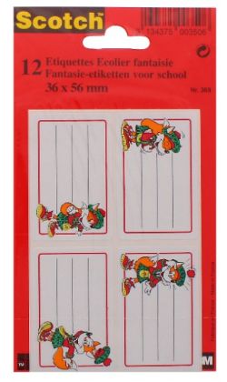 300 X 3M-SET OF 12 NOTEBOOK STICKERS (300)