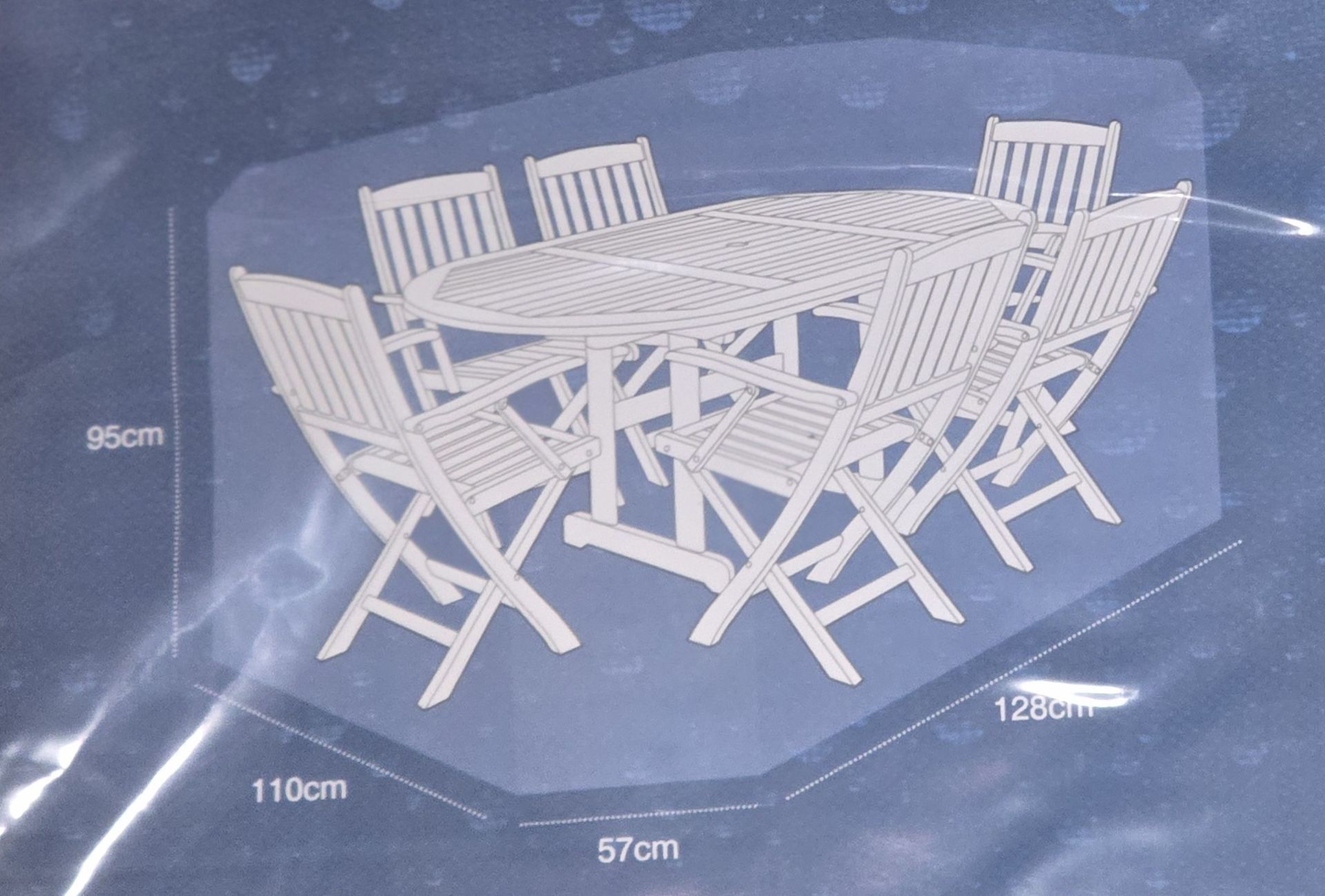 JOB LOT OF 30 MEDIUM OVAL PATIO SET FURNITURE COVER MASSIVE RESALE POTENTIAL - Image 2 of 2