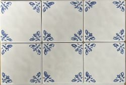 600 BXS OF 6 PILKINGTON'S TILES FRESCO WHITE FARO 'CORNER PATTERNATION' 100X100X6.5MM