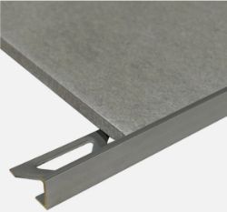 20X NEW 10MM ANTIQUE CHROME BRASS L SHAPE VINTAGE TILE TRIM 2.5M