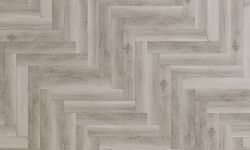 48 X PACKS (123.36M2) PREMIUM 8MM HERRINGBONE LAMINATE FLOORING LIGHT GREY OAK RRP £4,000