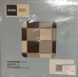 123 PKS MOCHA MIX MOSAIC WALL TILES 30.5X30.5CM