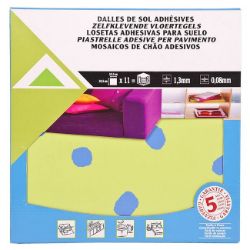 585 PACKS (1 PALLET) VINYL FLOOR TILES 30.5 X 30.5CM - HAPPY DAYS CIRCLE - ADHESIVE BACKED