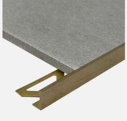 20 X NEW 12.5MM ANTIQUE BRUSHED BRASS L SHAPE VINTAGE TILE TRIM 2.5M