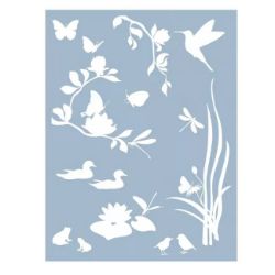 142X DC FIX DECO SPIRIT STATIC DECORATIVE STICKERS WHITE.