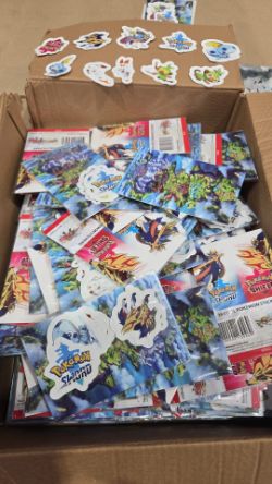 MEGA LOT 500+ POKEMON STICKER PACKS, 10PCS EACH, BRAND NEW, ORIGINAL LICENSED PRODUCT