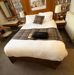 HOTEL QUALITY DOUBLE BED WITH MATTRESS AND BEDDING