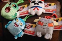GHOSTBUSTERS KEY RINGS SMALL PLUSH ALSO BENDY PENS 40X UNITS