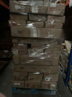 PALLET OF RADIATOR COVERS MIXED DESIGN COLOURS AND SIZES