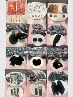 900 HAIR WIGS, HAIR EXTENSIONS & HAIR ACCESSORIES £13000 JOB LOT – SALON /STORE STOCK – RRP £13,000