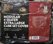 JOB LOT OF 12 PREMIUM 4 SEAT EXTRA LARGE CUBE SET FURNITURE COVER GREEN MASSIVE RE SALE POTENTIAL