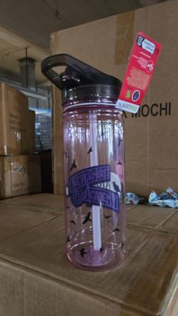 1 PALLET – 100 X WEDNESDAY ADAMS HYDRATION BOTTLES, LICENSED PRODUCT, NEW WITH TAGS