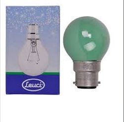 400 X LEUCI-GOLF BALL BULB 25W B22 GREEN (100)