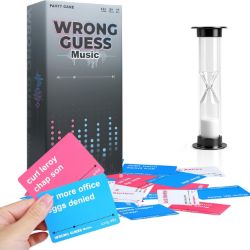 WRONG GUESS MUSIC CARD GAME GUESS THE SONG OR ARTIST FAMILY PARTY GAME 500 CARDS